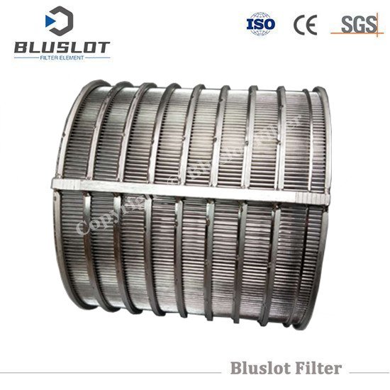 Screw press basket filter screen for fan solid liquid separator