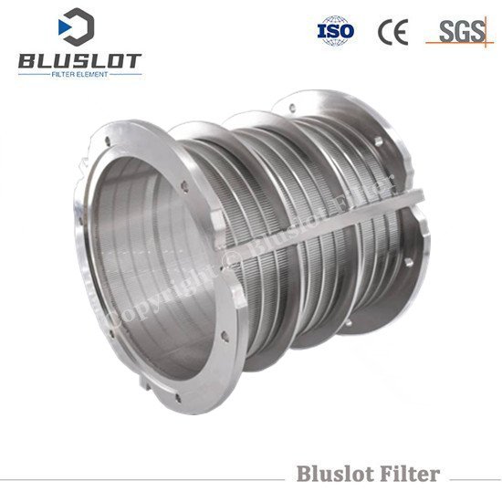 wedge wire Cylindrical screen basket for WAM screw press separator