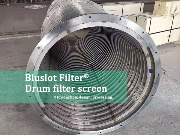 wedge wire drum screen for Dehydration of Spent Distillers